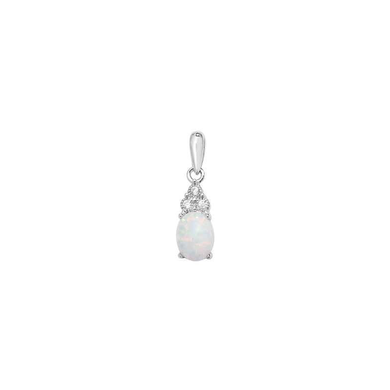 Opal Drop Pendant