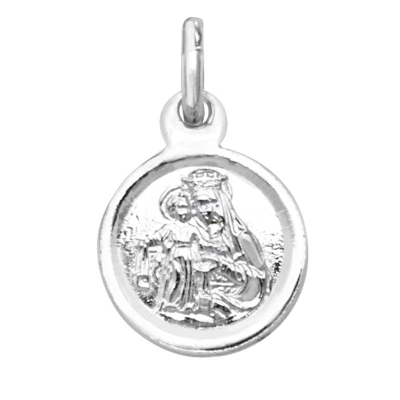 Small Mother Mary With Child Pendant
