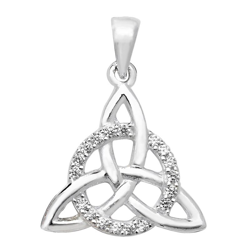 Celtic Triangle With CZ Circle