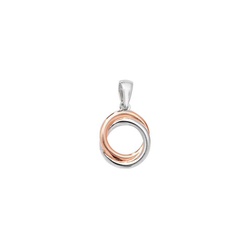 Plain Two Tone Circle Pendant