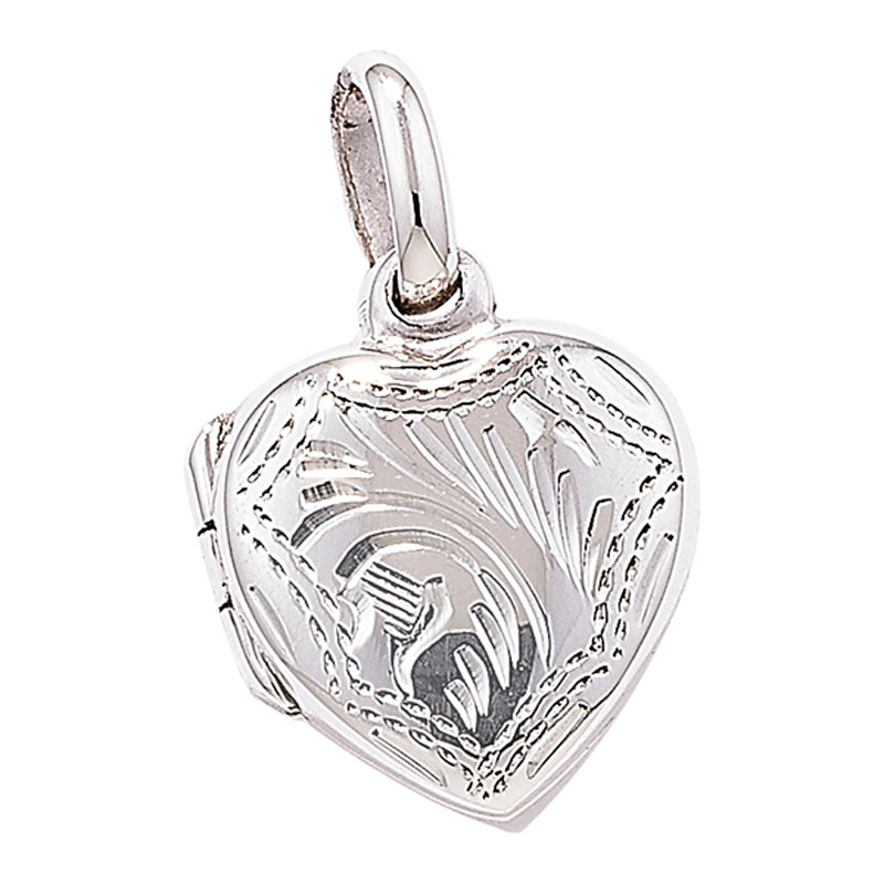 Engraved Heart Locket