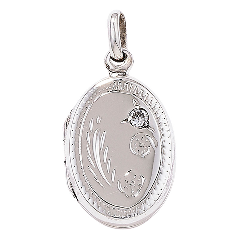 Engraved Oval Locket