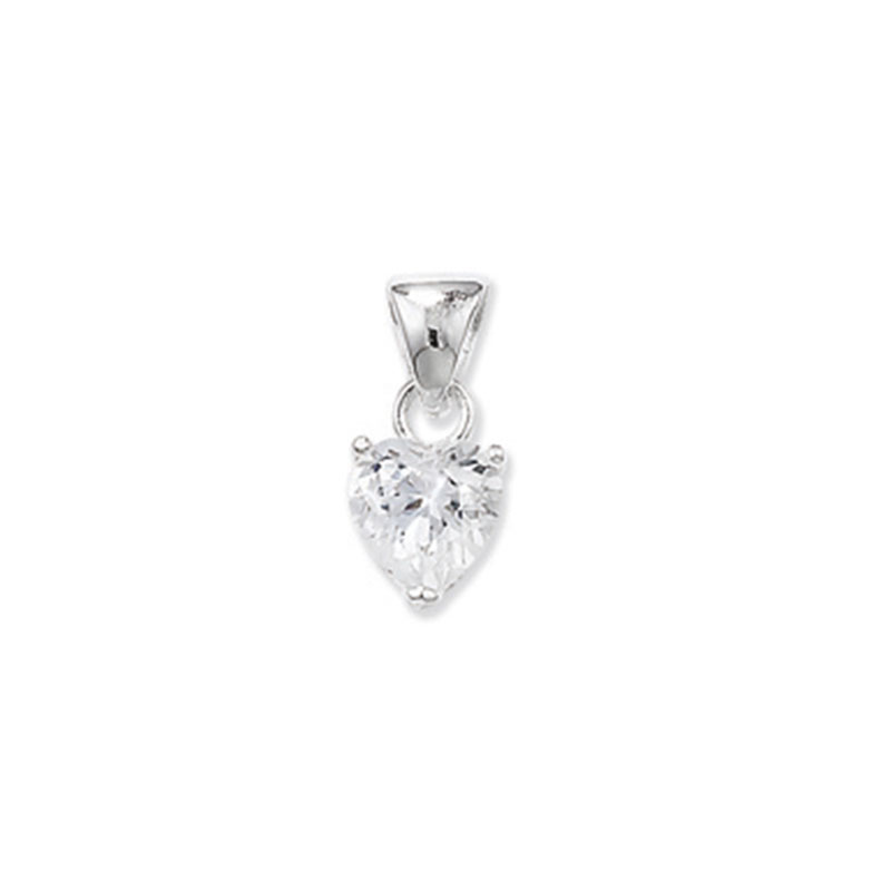 CZ Heart 6x6Pendant