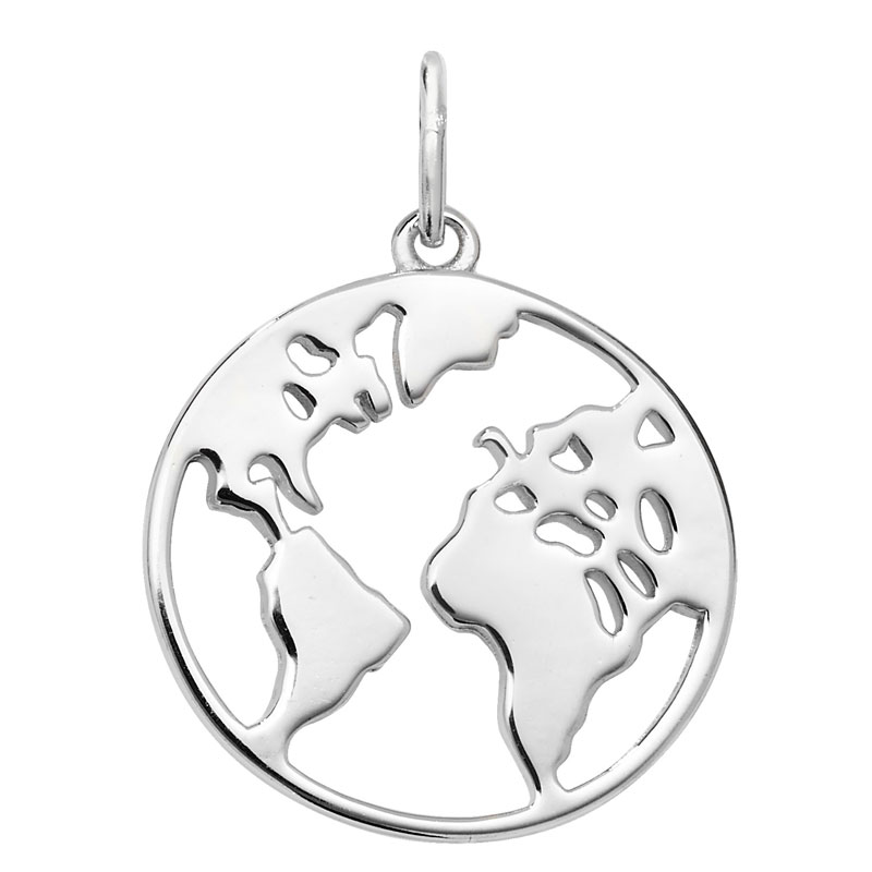 Silver World Pendant