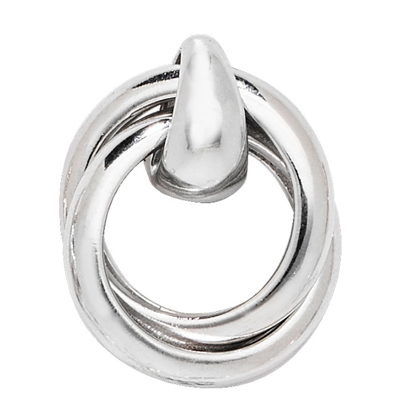 Silver Double Hoop Pendant