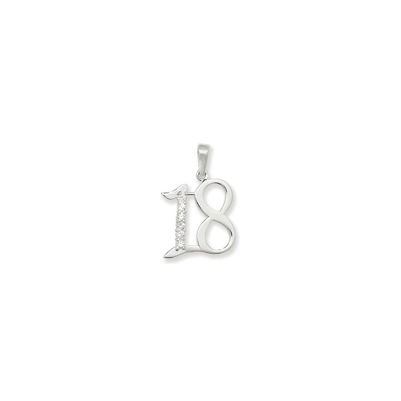 Silver 18 CZ Pendant