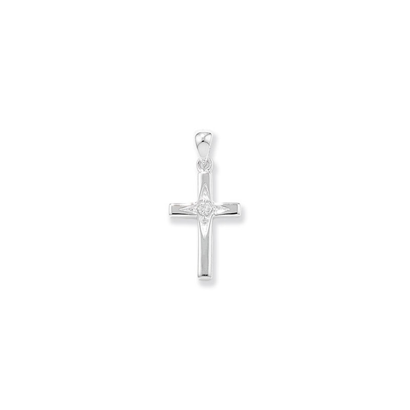 Silver Cross Charm