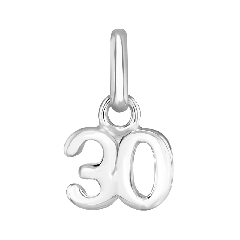 Silver 30th Birthday Pendant