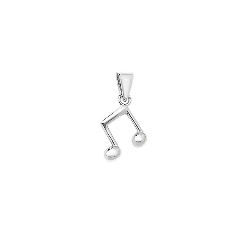 Silver Music Charm Pendant