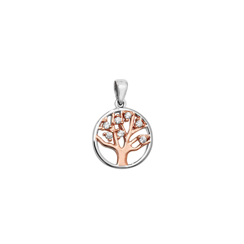 Two Tone Tree Of Life Pendant