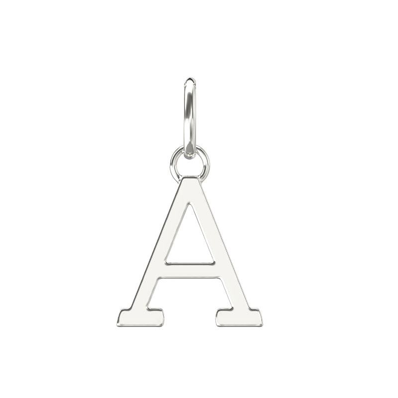 Plain Initial Pendant A