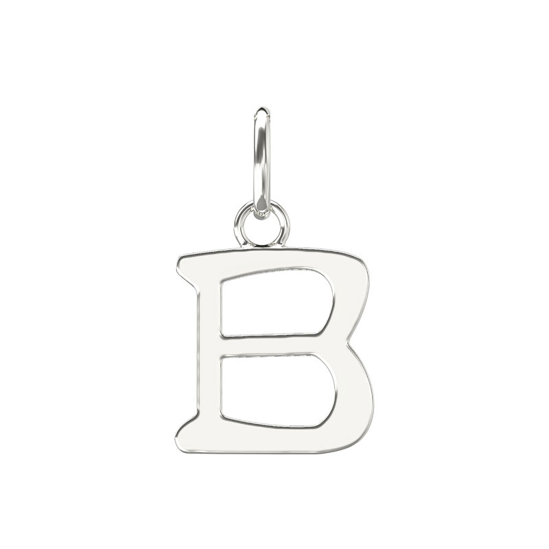 Plain Initial Pendant B