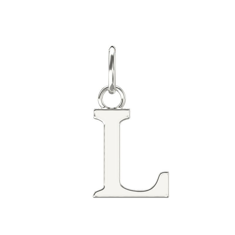 Plain Initial Pendant L