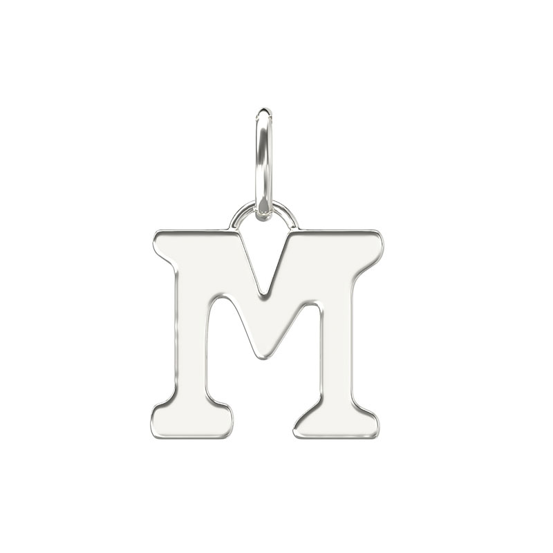 Plain Initial Pendant M