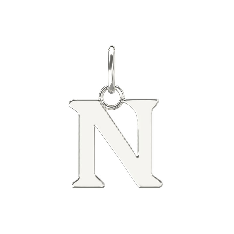 Plain Initial Pendant N