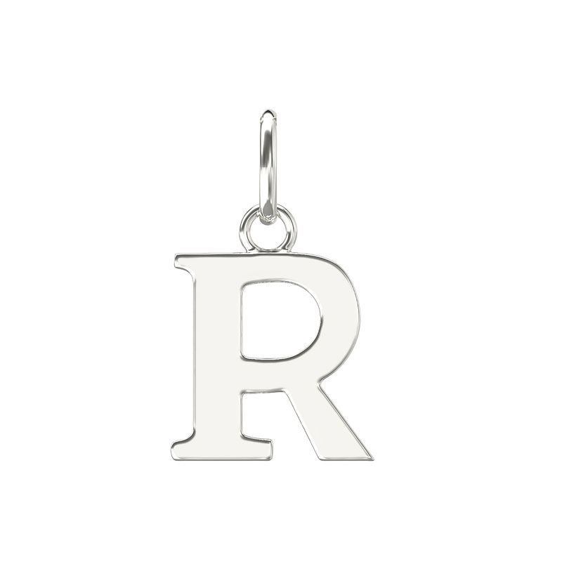 Plain Initial Pendant R