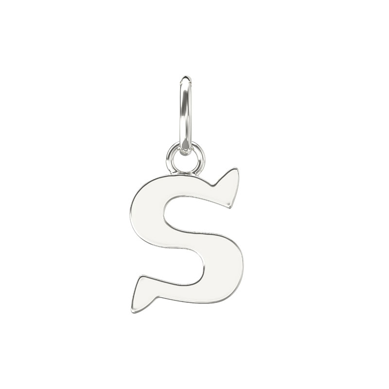 Plain Initial Pendant S