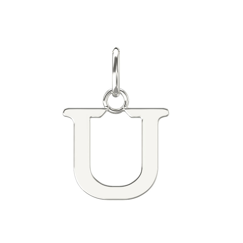 Plain Initial Pendant U