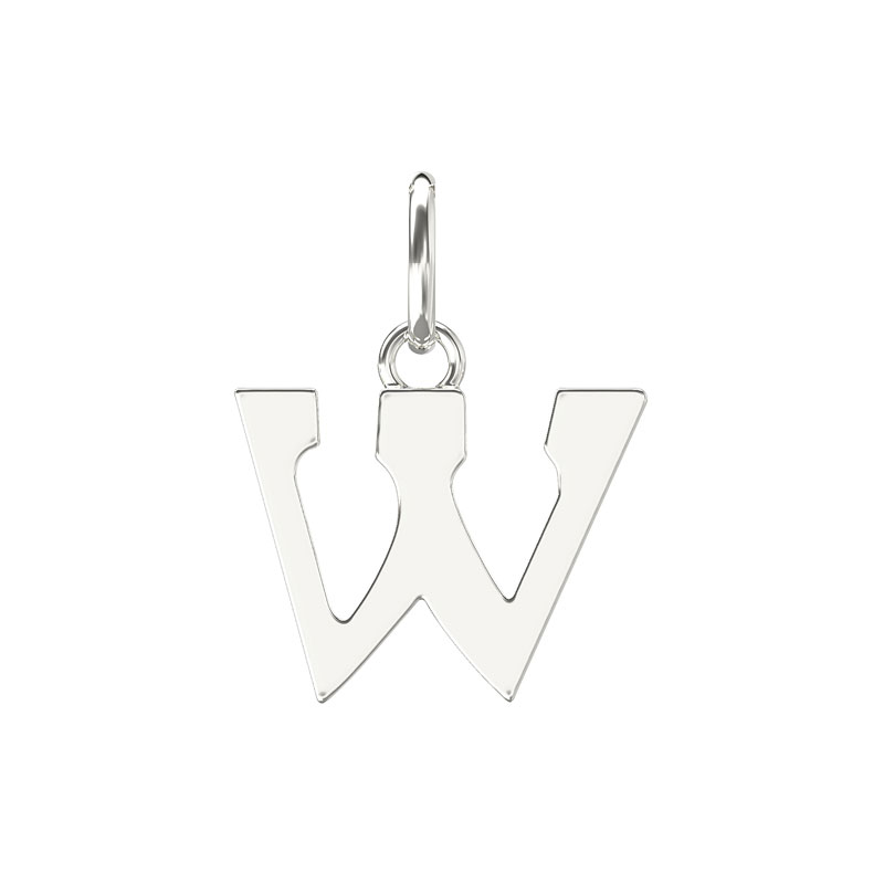 Plain Initial Pendant W