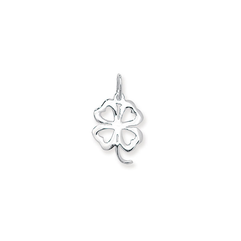 Silver Open Shamrock Pendant