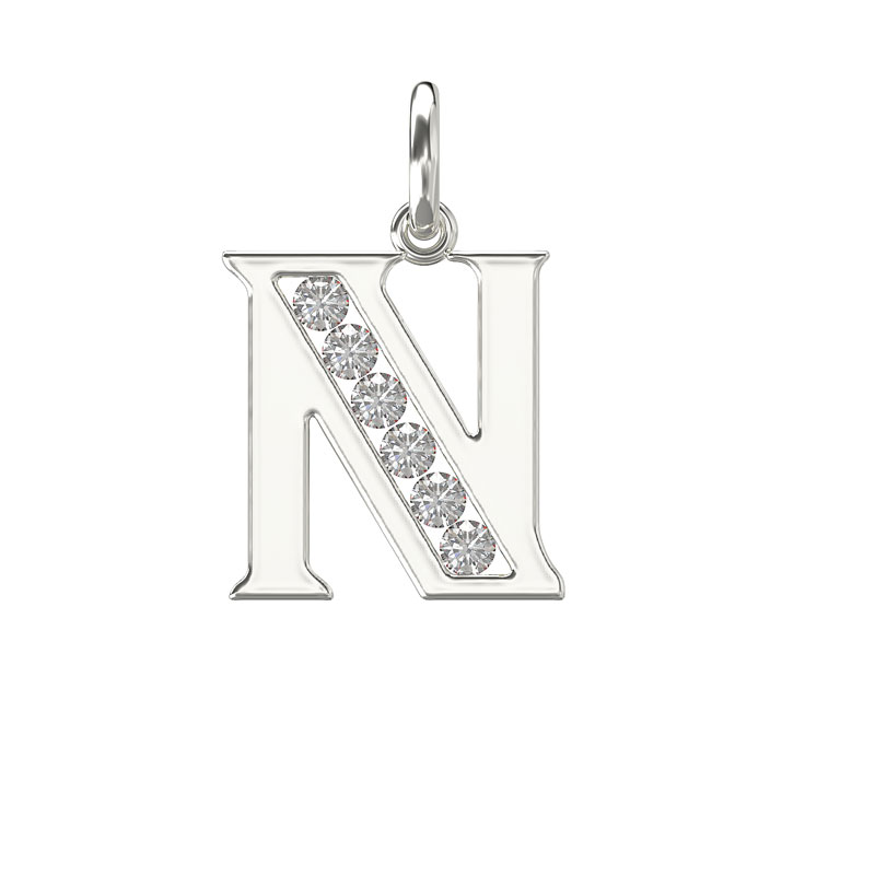 CZ Initial Pendant N