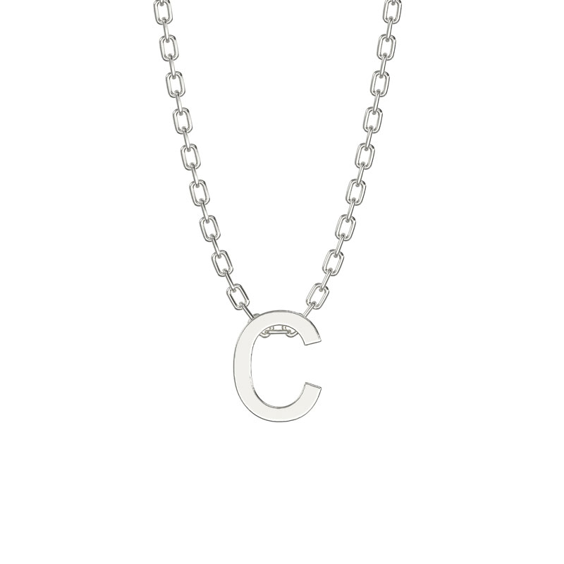 Initial Necklace C