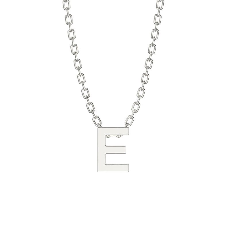 Initial Necklace E