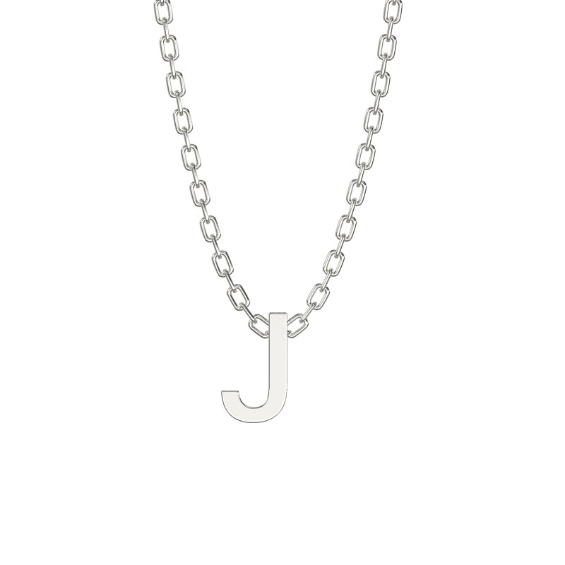 Initial Necklace J
