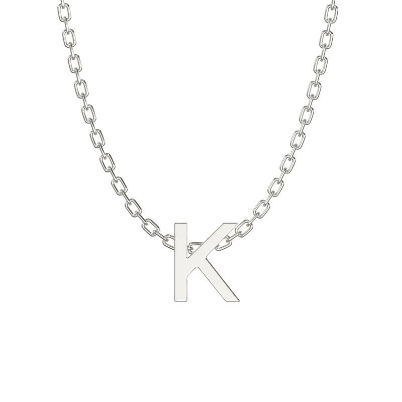 Initial Necklace K