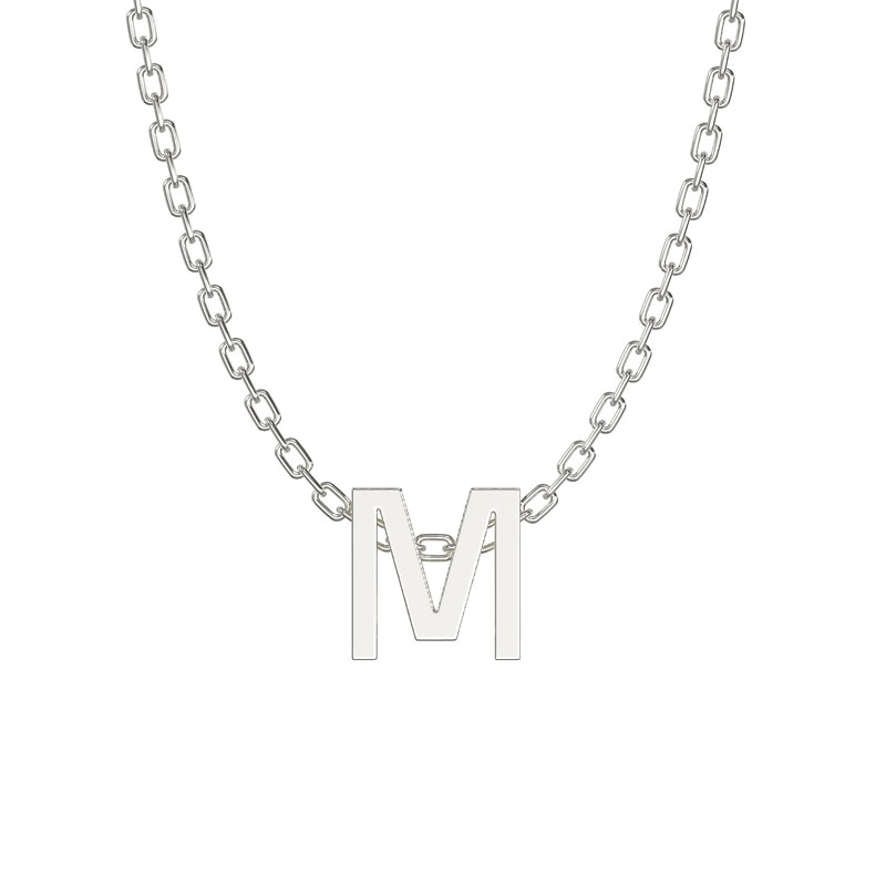 Initial Necklace M
