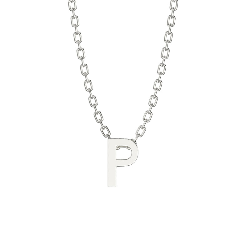 Initial Necklace P