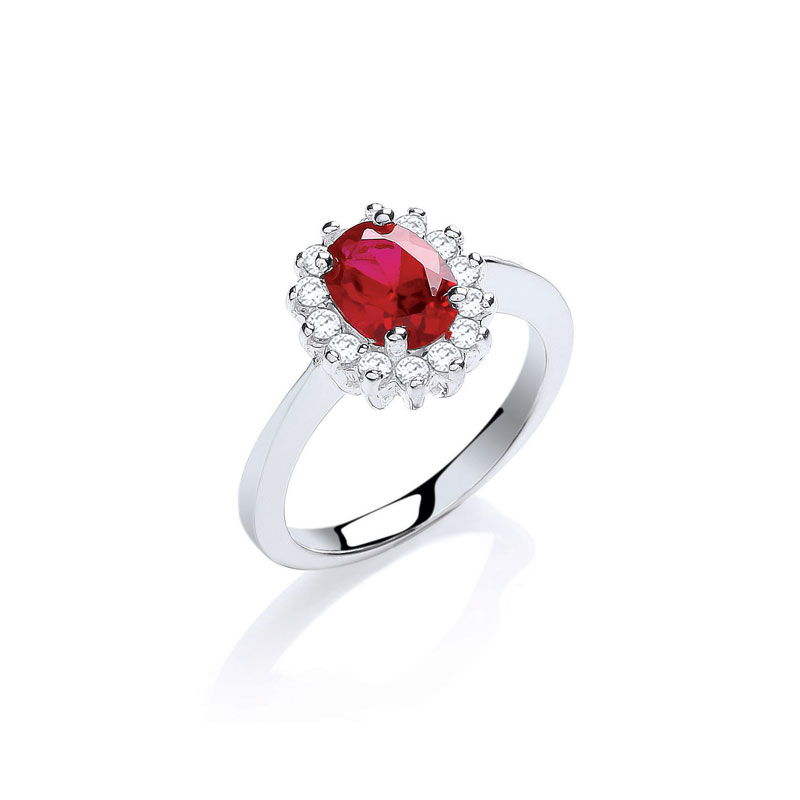 Red Cluster Ring