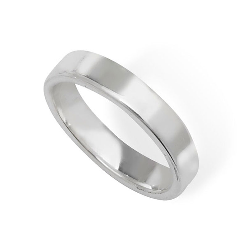 Silver Plain Band Ring