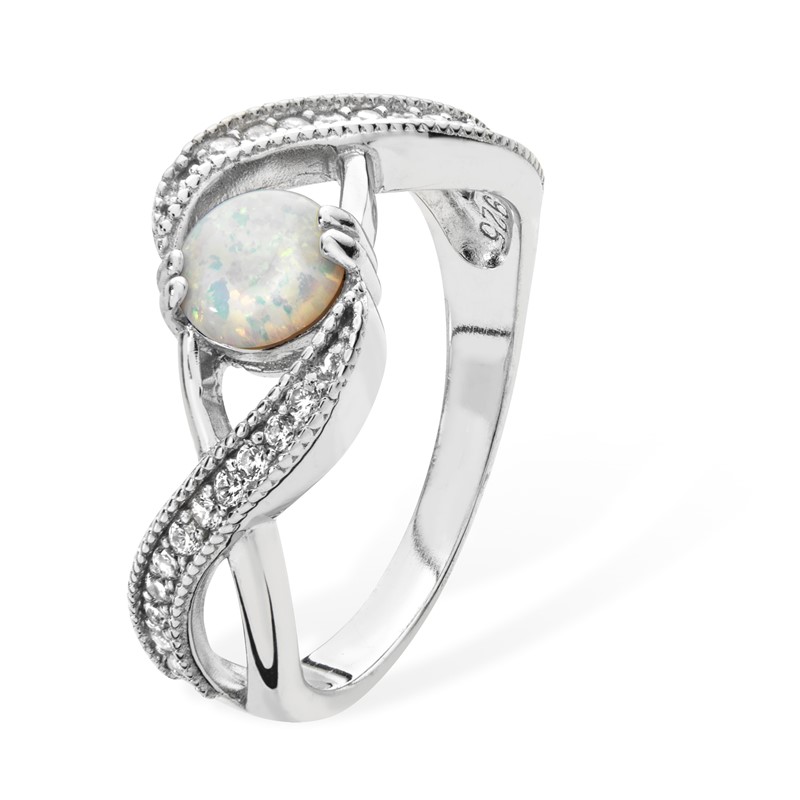 CZ Opal Ring