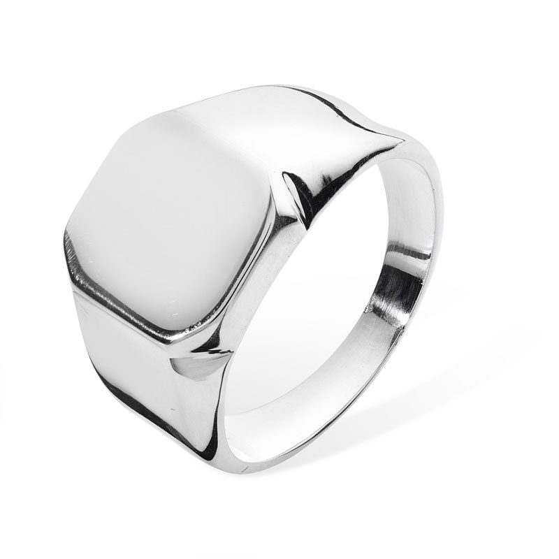 Men's Silver ID Ring