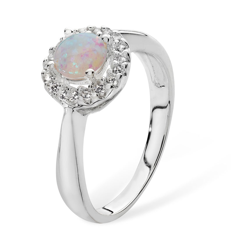 Halo Opal Ring