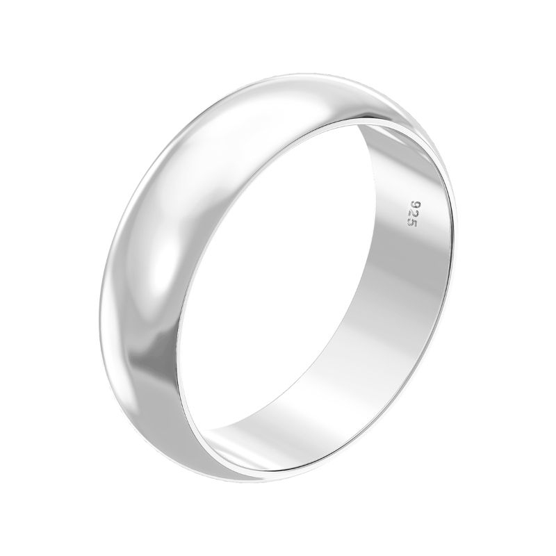 Silver 5mm Wedding Band