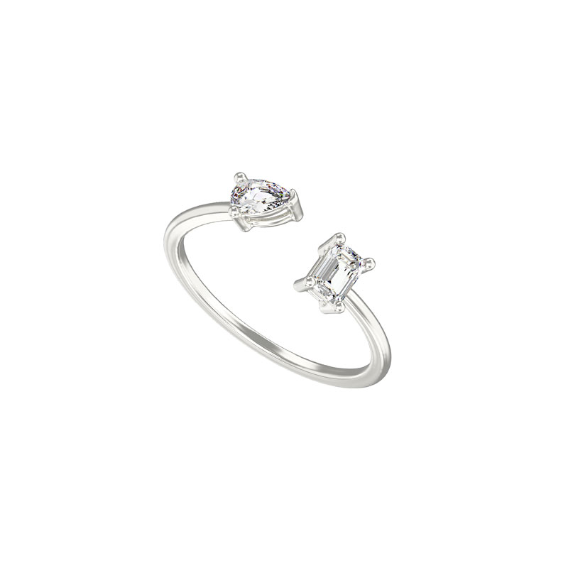 Adjustable CZ Ring