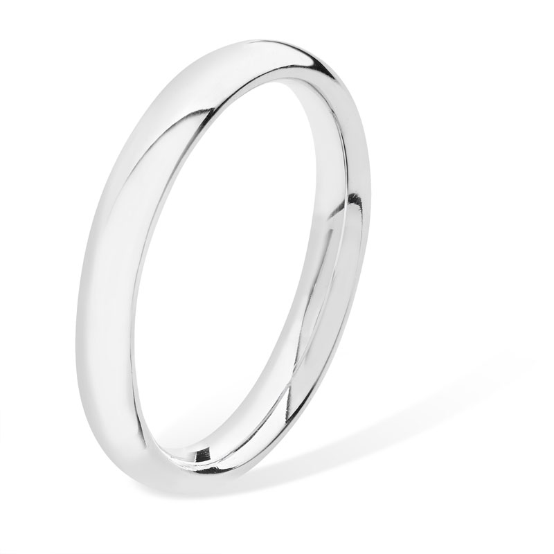 Silver 2mm Wedding Band