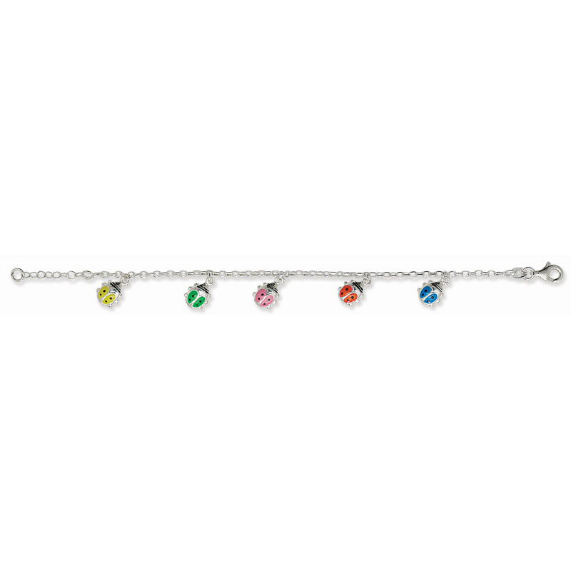 Kids Multi Coloured Ladybird Bracelet