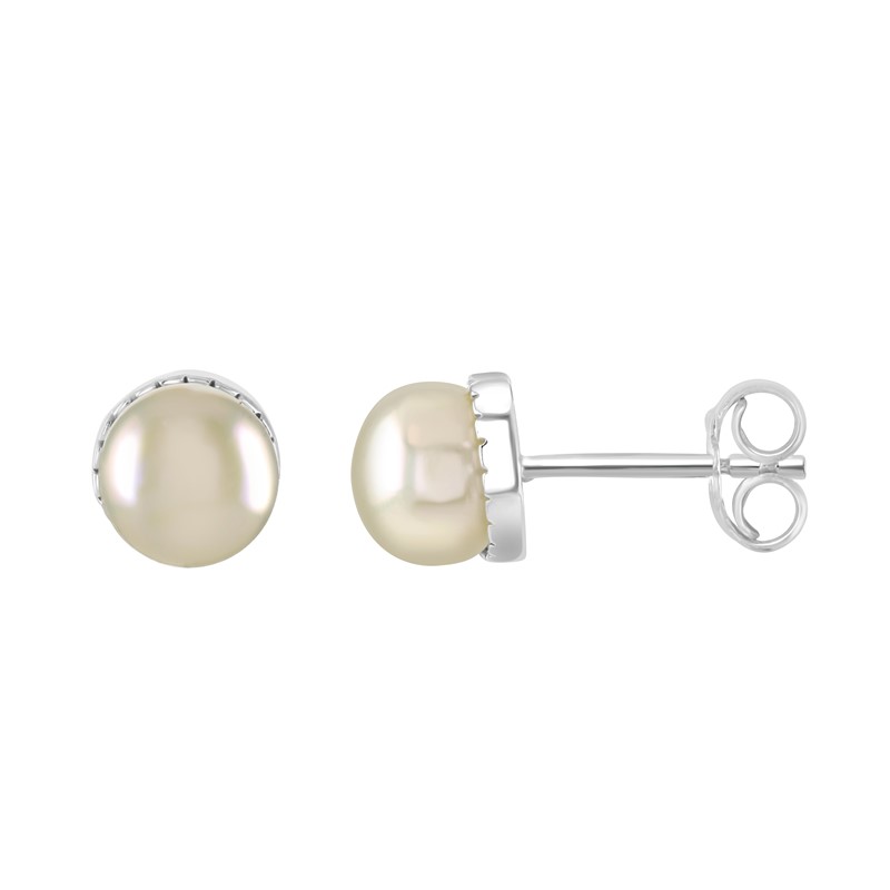 HC Pearl CZ Earring Set