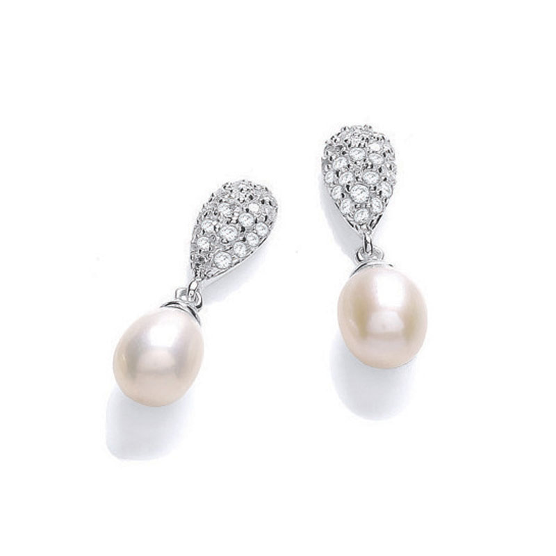 Drop Pearl Earring Set