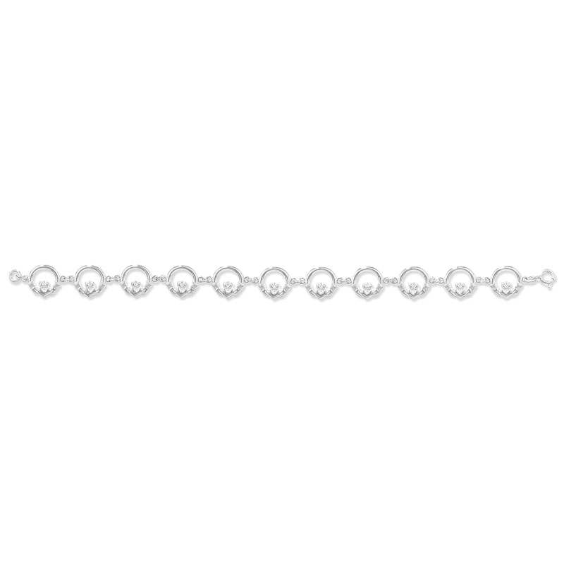 Silver Claddagh Bracelet