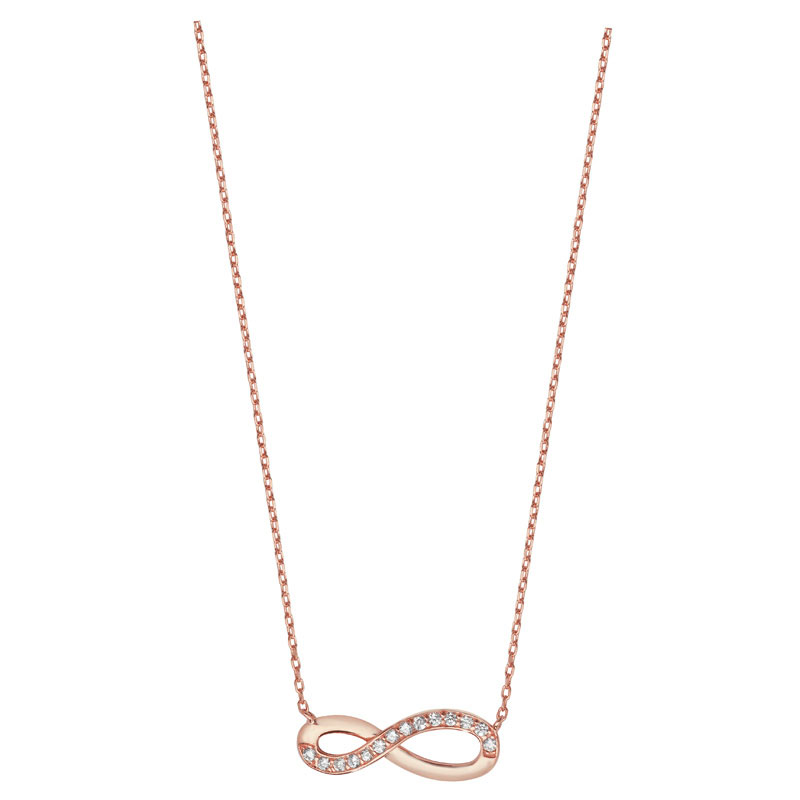Rose Gold Infinity Necklace