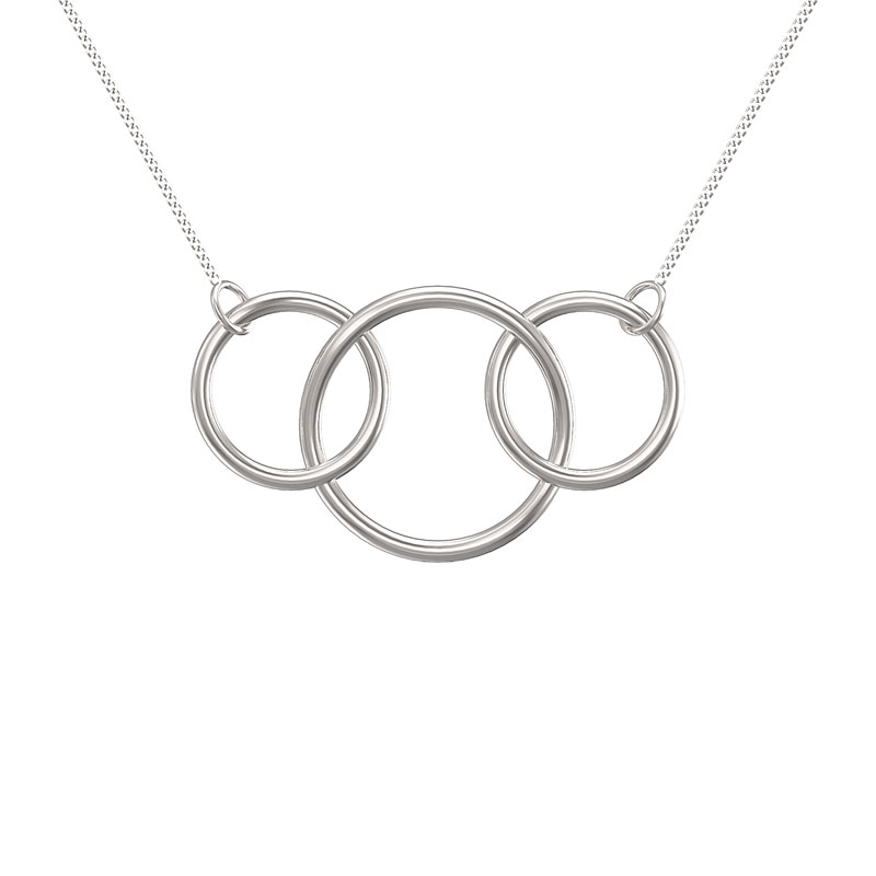 Three Ring Circle Necklace