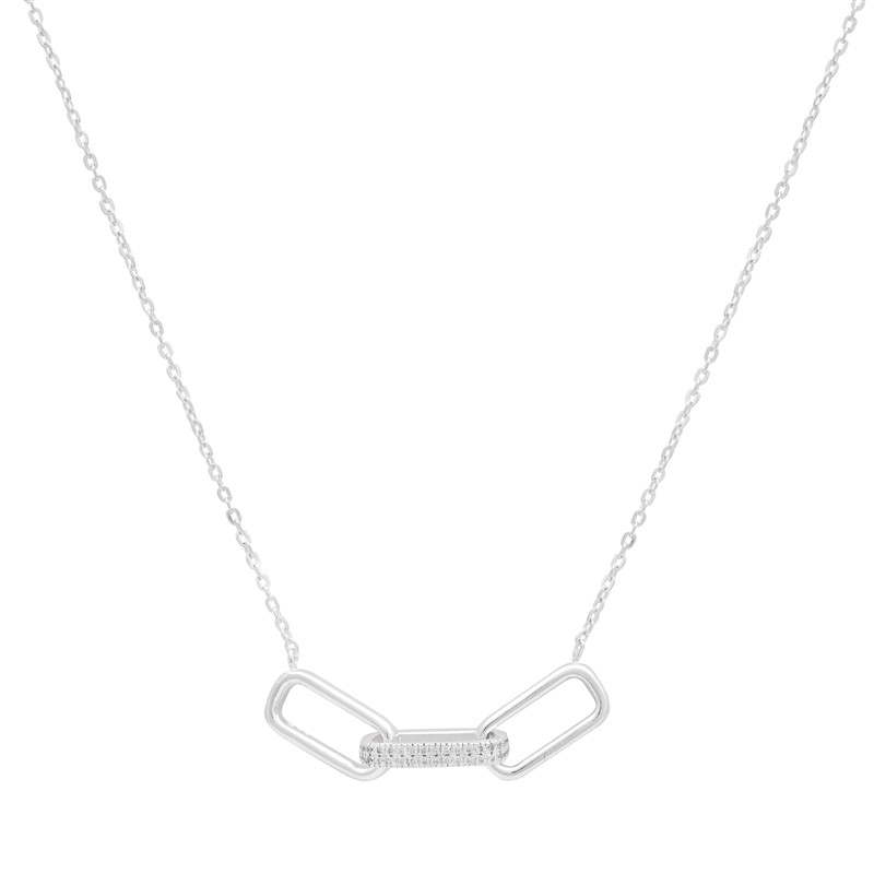 Linked Rectangle Style Necklace